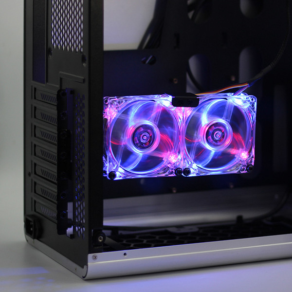 New PC cooler 8 cm side blown graphics card fan 3pin/ 4pin, high speed quiet LED fan, 80mm*80mm*25mm card cooling fan.