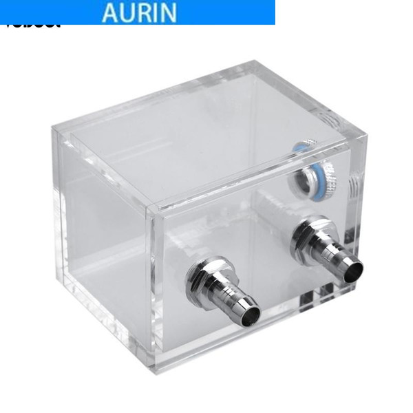 AURIN 200ml G1/4 Thread Port Acrylic PC Water Cooling Tank For Computer PC Water Cooling System With Tube Connector Water Block