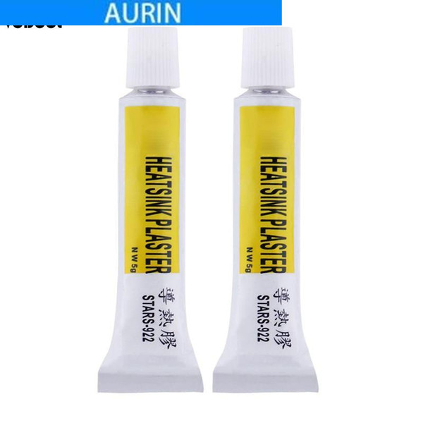 AURIN 2Pcs Heatsink Plaster Thermal Silicone Adhesive Cooling Paste Strong Adhesive Compound Glue For Heat Sink Sticky Props