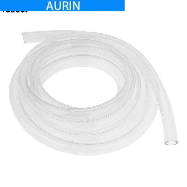 AURIN 2m/6.56FT 9.5X12.7mm 9cmTransparent PVC Water Pipe Tube Computer PC Water Cooling Soft Pipe CPU GPU Water Cooling Block Adapter