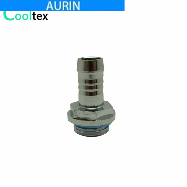 5pcs/lot G1/4'' Pagoda Joint Copper Plating Chromium Pipe Nozzle Outer Diameter 9mm for 7-8mm Water Cooling Pipe Tube Connector