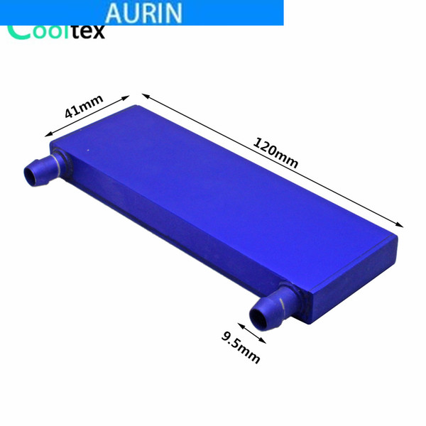 120x41x12mm Aluminum 12cm Water cooling block heat conductor Computer peltier module heatsink water cooling circle syetem