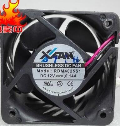 RDM4025S1 4025 12V 0.14A 40*40*25MM 2 wire fan