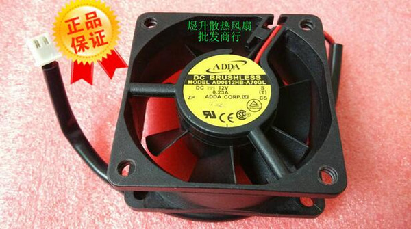 ADDA 6025 AD0612HB-A70GL DC12V 0.23A 2 wire chassis / power fan