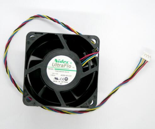 NIDEC T60E24BHA5-58J33 24V 0.69A 6038 60*60*38MM4 Wire Fan