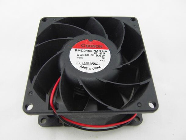 SUNON PMD2408PMB1-A 24V 9.6W 8038 genuine original 2 wire converter cooling fan