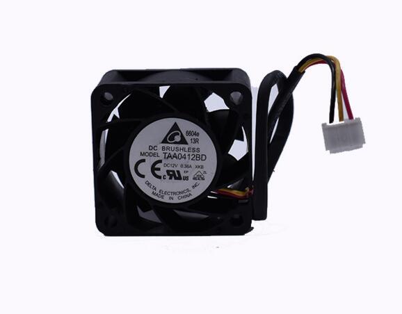 Wholesale: genuine TAA0412BD 4020 4CM 12V 0.36A3 line heat dissipation fan