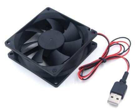 High quality 8CM USB fan 8025 80 * 80 * 25MM 5V USB two-wire cabinet cooling fan