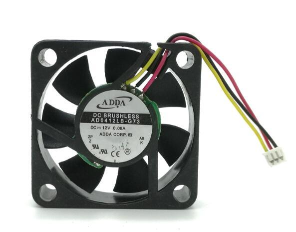 Original ADDA AD0412LB-G73 4010 12V 0.08A three line speed, quiet and heat dissipation 4cm fan