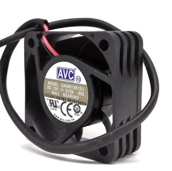 AVC DA04015B12U 4CM 4015 12V Two-wire Computer CPU Power Box Switch High Volume Fan