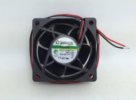 SUNON KDE1206PTV1 6025 6CM 1.7W Two-wire (1.4W Three-wire) Maglev Fan