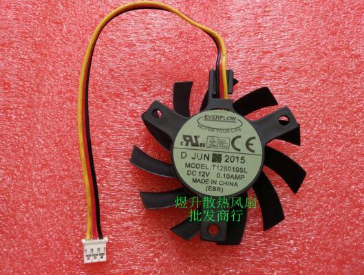 EVRFLOW T126010SL DC12V 0.10AMP Gigabyte 2/3 line graphics card fan