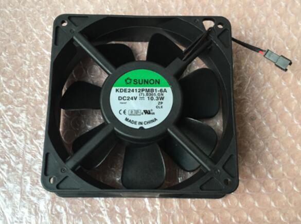 Original 12CM 12038 24V 10.3W KDE2412PMB1-6A 2 line inverter fan