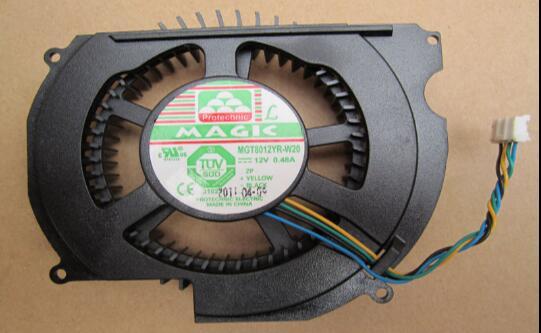 Yongli MGT8012YR-W20 0.48A 12V four-wire graphics card fan turbine graphics card fan