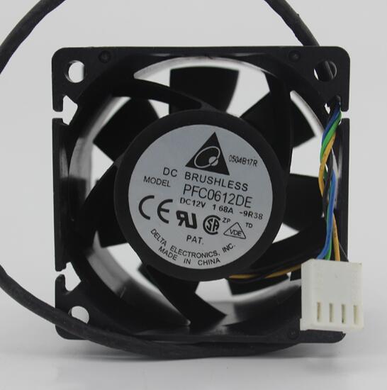 DELTA 6038 6 cm PFC0612D 4-wire PWM Intelligent Temperature Controlled High Volume Fan