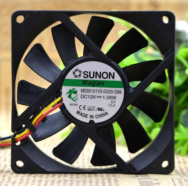 SUNON ME80151V3-D020-G99 8015 12V 1.08W 8cm 80*80*15mm 3lines CPU fan