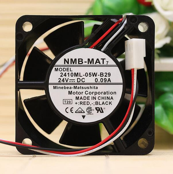 Original NMB 2410ML-05W-B30 6025 6CM 0.08A 24V 3 line inverter fan