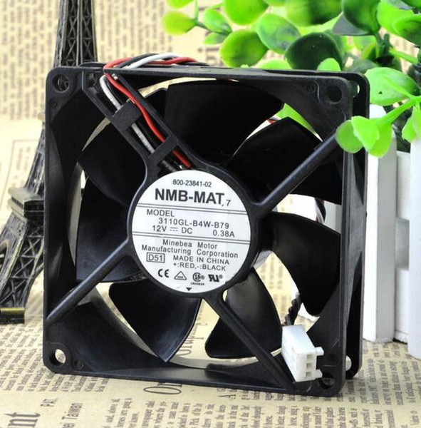 NMB 3110KL-04W-B79 DC12V 8025 0.38A CISCO switch three line fan