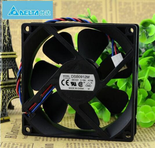 Wholesale: Delta 9025 12V 0.19A 9CM DSB0912M 3 wire mute power, computer box fan