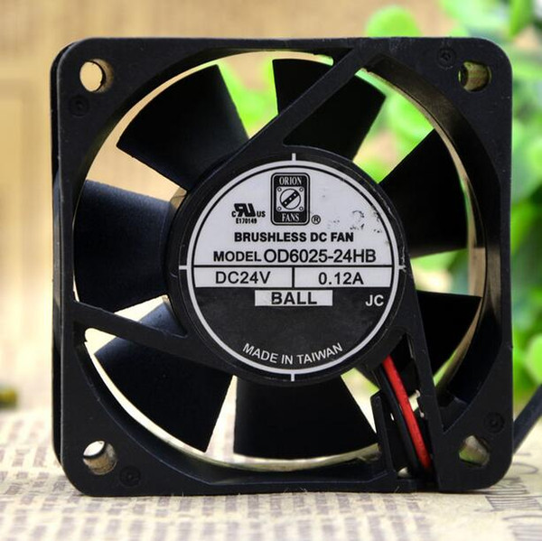 ORION FANS OD6025-24HB 6025 6cm 24V 0.12A 60*60*25MM 2 line double ball fan