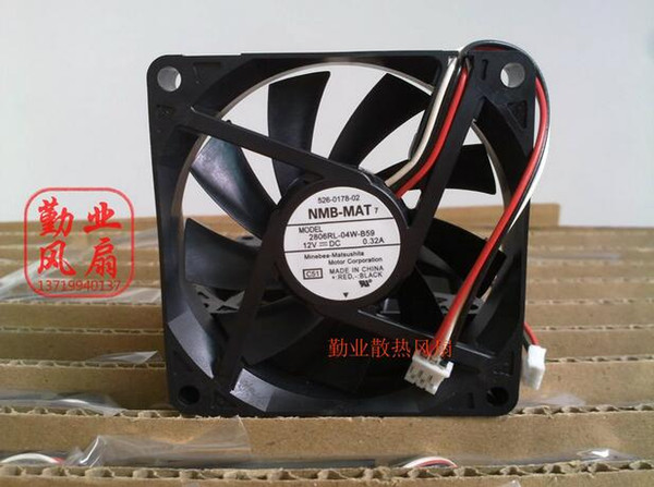 Wholesale: NMB 7015 12V 0.32A 7CM 2806RL-04W-B59 3 wire silent fan