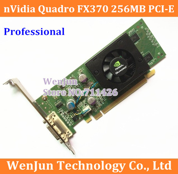 10pcs Free Shipping Original Quadro FX370 LP 256M PCI-E DMS 59 Professional Graphic Video Card Warranty 1years order<$18no track