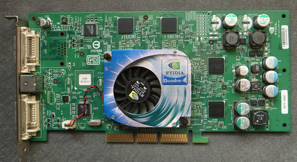 308961-003 308961-001 313285-001 QUADRO4 980XGL AGP 128MB AGP8X Graphics Card Video Board S26361-D1473-V98 GS3 For Workstation XW8000