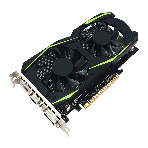 HIYAZONE GTX1050Ti 128Bit PCI-E 4GB DDR5 Graphics Card Low Consumption Video Card Gaming Video Card with HDMI/VGA/DVI-I Interface