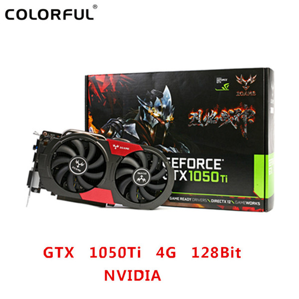 Colorful GTX 1050Ti NVIDIA Graphics Card GeForce iGame GTX1050 Ti GPU 4GB GDDR5 128bit PCI-E 3.0 Gaming Video Card DVI + HDMI+ DP BA