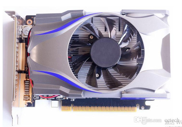 Silver Cool Fan GT730 4G DDR5 game graphic card really independent card for computer desktop PC