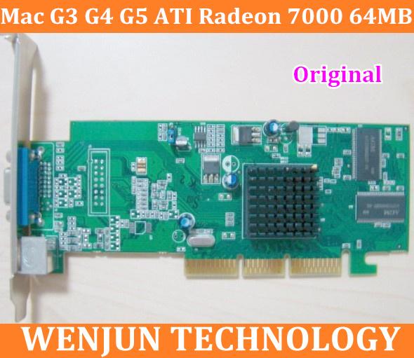 Free Shipping Original forMac G3 G4 G5 graphic card ATI Radeon 7000 64MB AGP Video Card VGA 2X /4X/ 8X order<$18no track