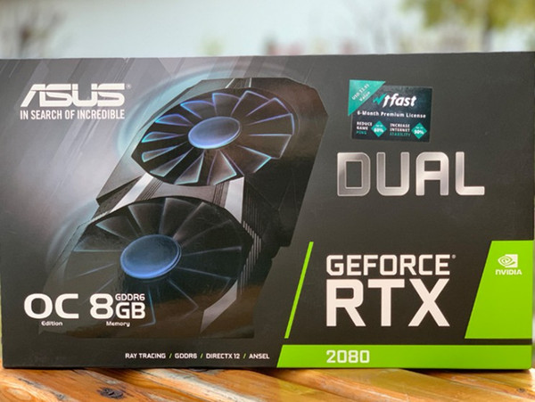 Asus/ASUS RTX2080-O8G 8G dual Snow Leopard 2080 E-sports game graphics card