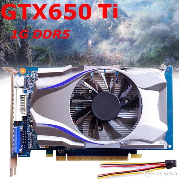 Original GTX650Ti 1GB GDDR5 128Bit game graphic independent pci-e computer desktop video card 1006/5400MHz 768SP