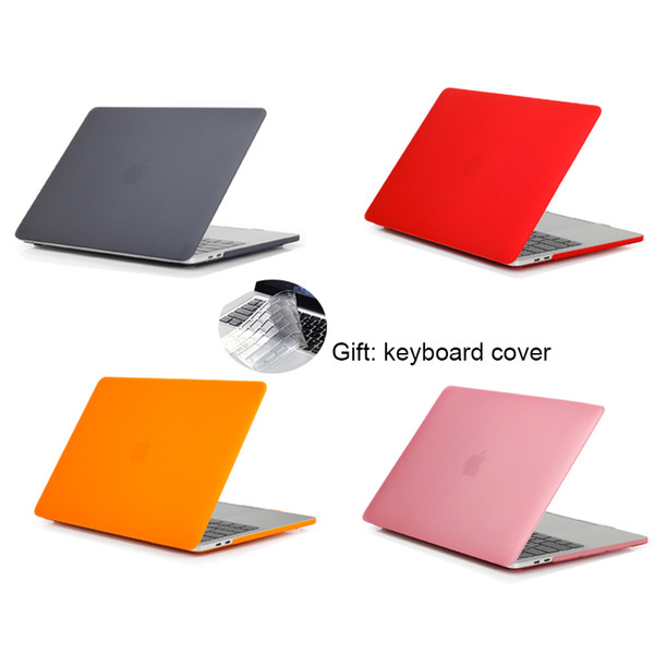 For Macbook Air Pro Retina 11.6 12 13.3 15inch Matte Laptop Case with Keyboard Cover