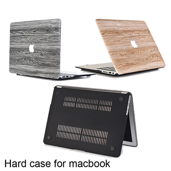 Notebook computer wood grain sticking Matte Hard Case Cover Protector for New Macbook Air11 Pro13 with Retina 15 inch Laptop Frosted Cases