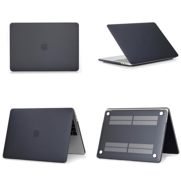 Black color matte case for macbook air 11.6, retina 12, air 13, pro 13, retina 13 15