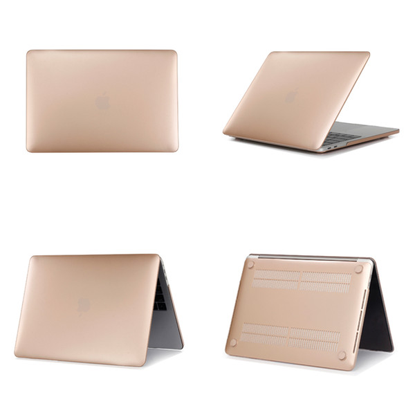 Matte Hard PC Plastic Cover Case for MacBook Air 11 13 Pro Retina 13.3 15inch Touch Bar Gold Color