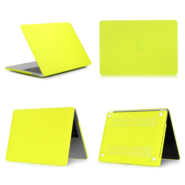 Summer Yellow color matte case for macbook air 11.6, retina 12, air 13, pro 13, retina 13 15