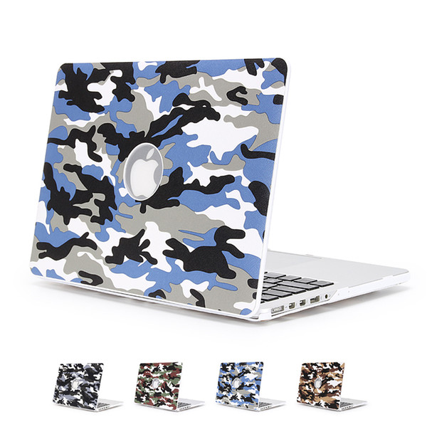 Fashion Camouflage Rubberized Laptop Hard Case Camouflage Hard Shell Notebook Protective Cover for Macbook 13 15.4 Pro 11 13 inch Air