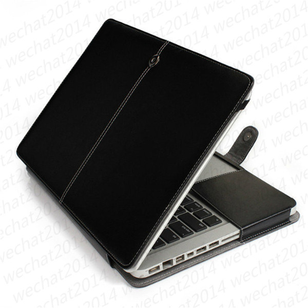 100PCS PU Leather Shockproof Folio Book Wallet Case Cover for Apple Macbook Air Pro 11'' 12'' 13