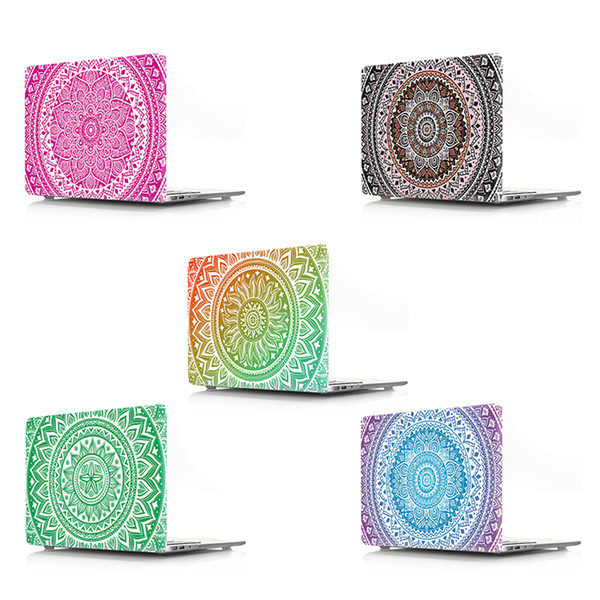 Mandala Flower pattern laptop protective Durable, Smooth touch hard plastic case For Macbook Pro 13 15 Touch Bar