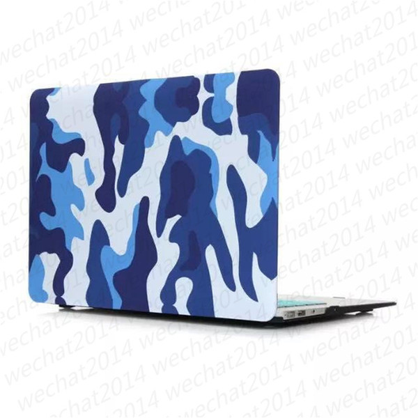 100PCS Camouflage Rubberized Frosted Matte Hard Shell Laptop Cases Full Body Case Cover for Apple Macbook Air Pro 11'' 12'' 13