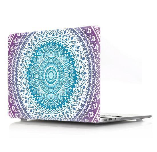 Mandala Flower pattern laptop protective Water resistant, Dustproof hard plastic case For Macbook Pro 13 15 Touch Bar