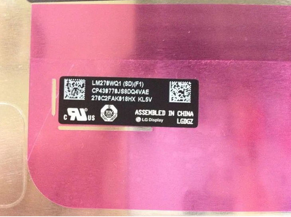 A1419 2K Screen free Shipping to Netherands LM270WQ1 SD (F1)(F2) For IMac 27 2012 2013 MD095/096 ME088/089 661-7169 EMC:2546