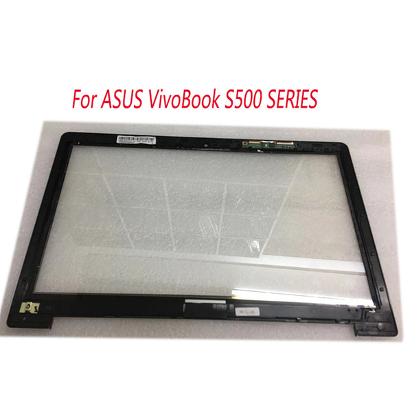 15.6 For ASUS VIVOBOOK S500 S500CA Touch Screen Panel Digitizer Glass Lens Repair Parts Replacement + with frame TCP15F81 v0