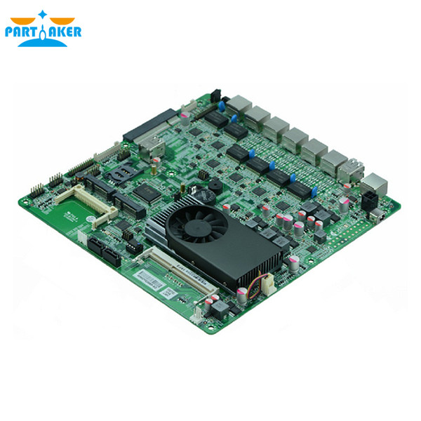 Firewall motherboard N70SL supports Intel 1037U Dual core processor with 6*USB 2*COM for 6 LAN Free Shipping