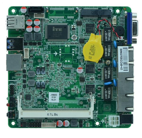 Intel Bay trail SOC platform firewall Fanless motherboard J1900 with 1*SO DDRIII support 1600/1333MHz DDR3L/1.35V