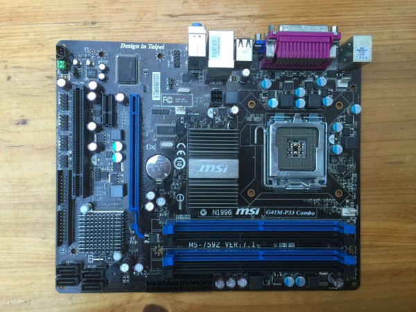 G43 P43 P41 P31 motherboard used original for MSI G41M-P33 Combo LGA 775 DDR2DDR3 Motherboard Desktop Boards