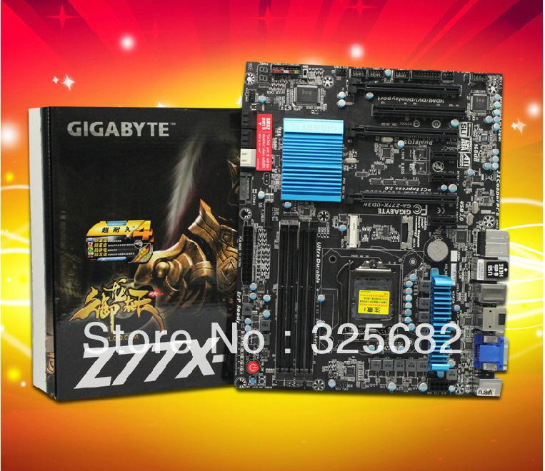 Computer PC Motherboards LGA1155 USB3.0 Gigabyte Z77X-UD3H Z77 ga-z77x-ud3h version 1.1 Free shipping