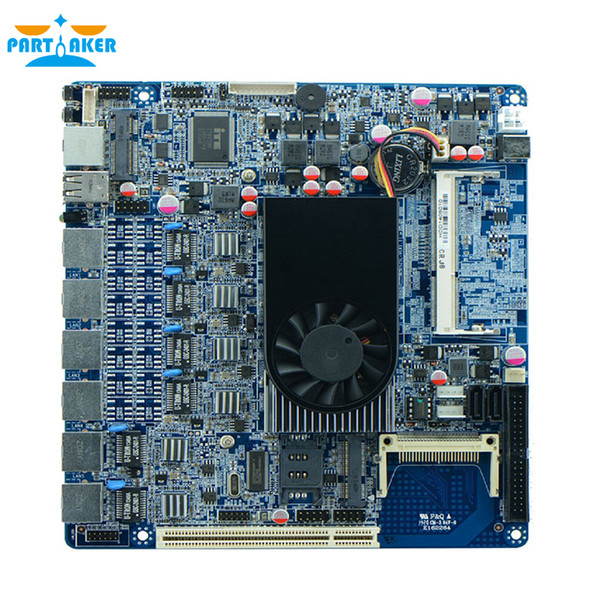 Partaker Firewall Motherboard ITX-D25SL D2550 Dual-core CPU with 6 ethernet ports Free Shipping DHL FEDEX EMS